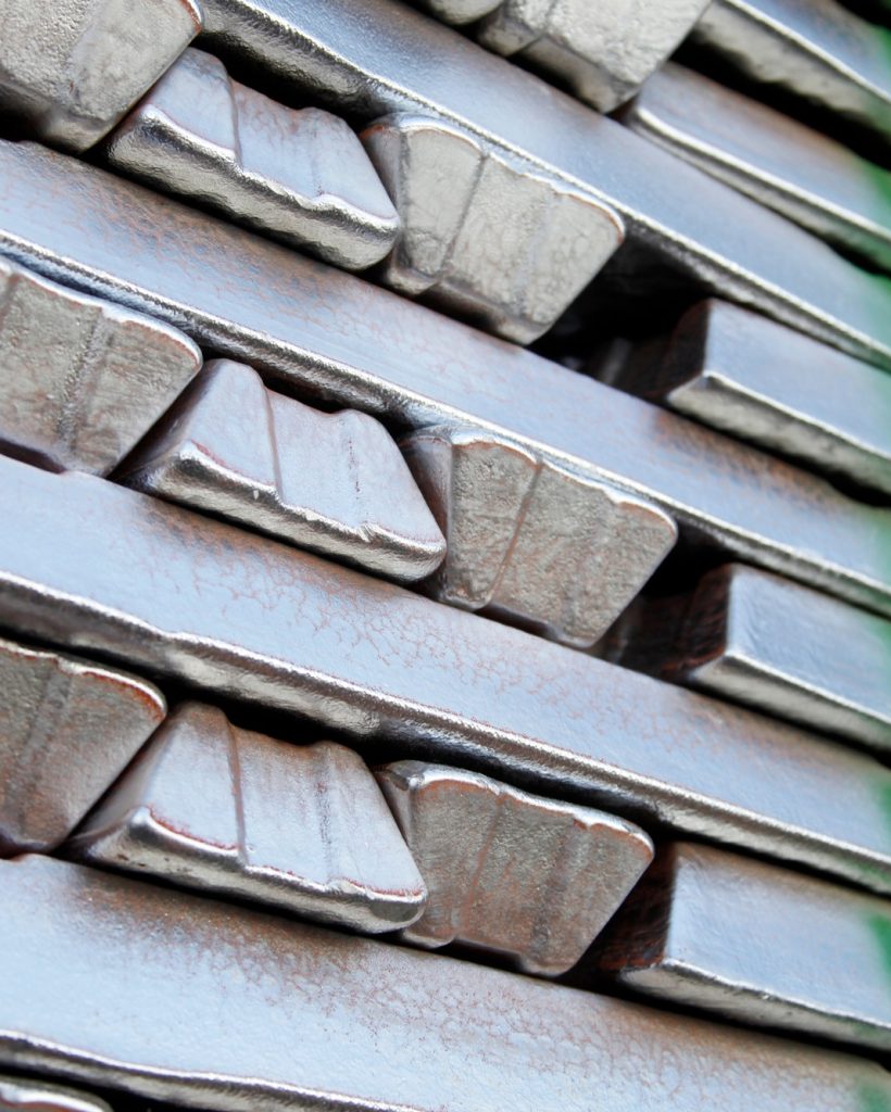 Stack of Aluminum ingots