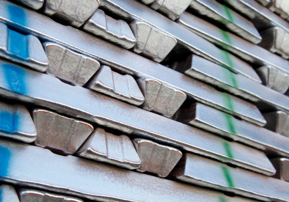 Stack of Aluminum ingots